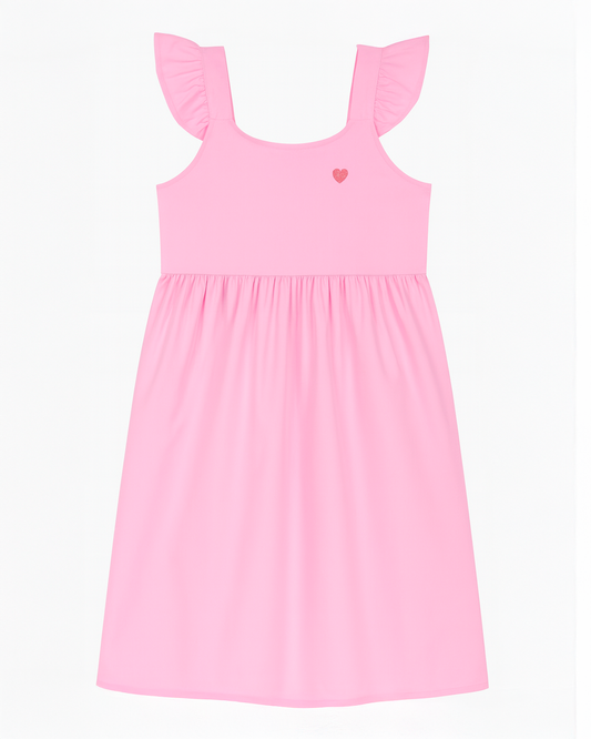 Vestido Rosa con Tirantes