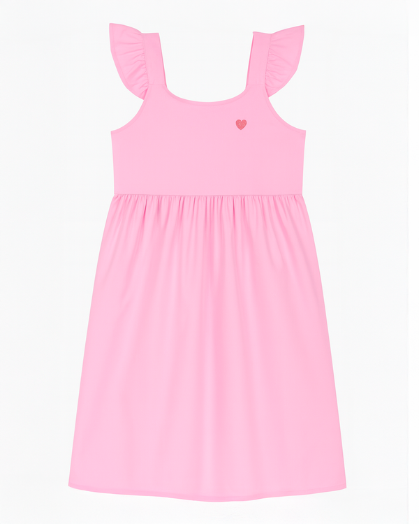 Vestido Rosa con Tirantes