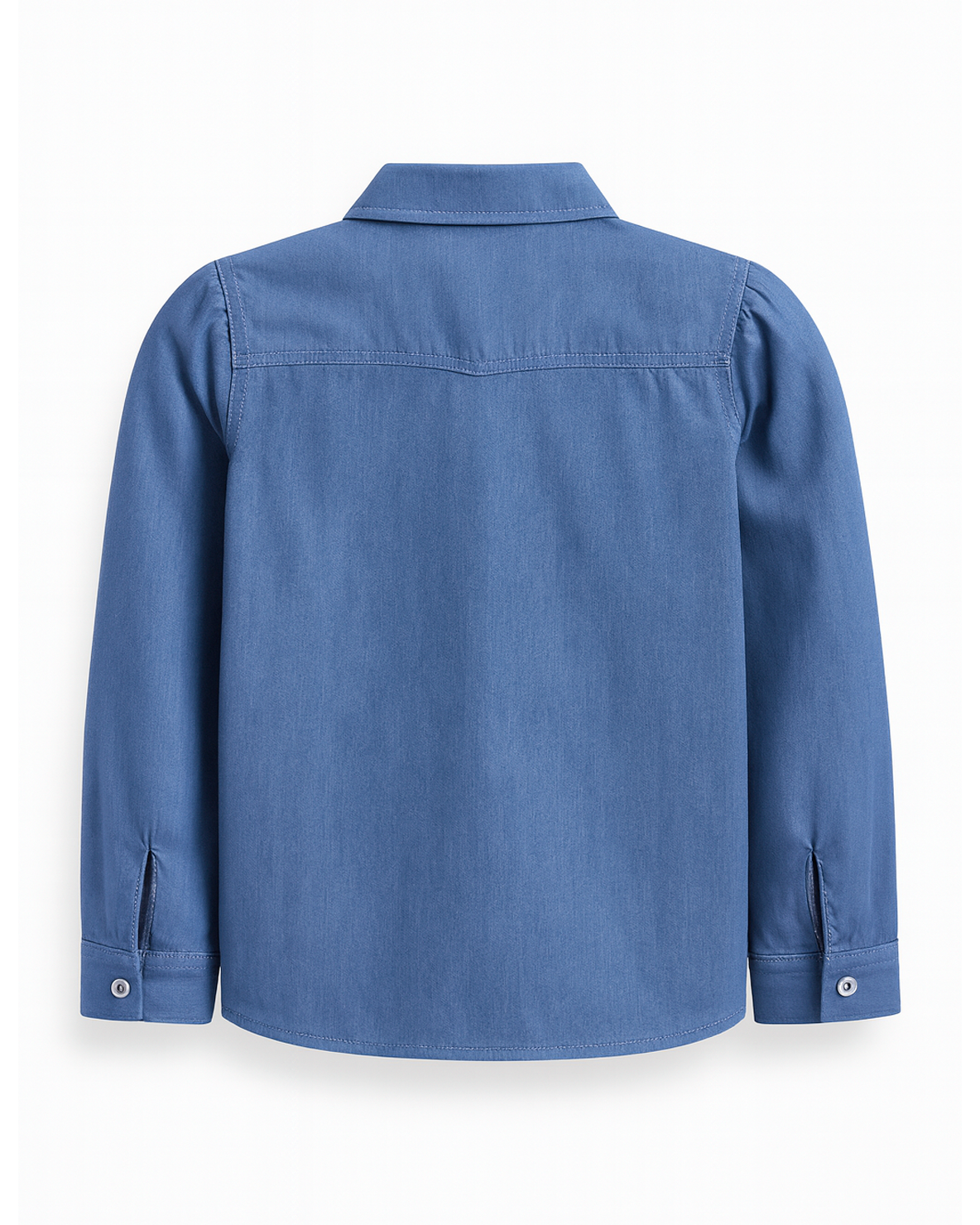 Blusa Chambray de Manga Larga para Niña