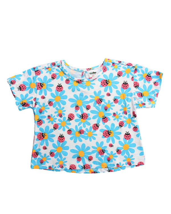 Blusa para recien nacida niña Mariquitas