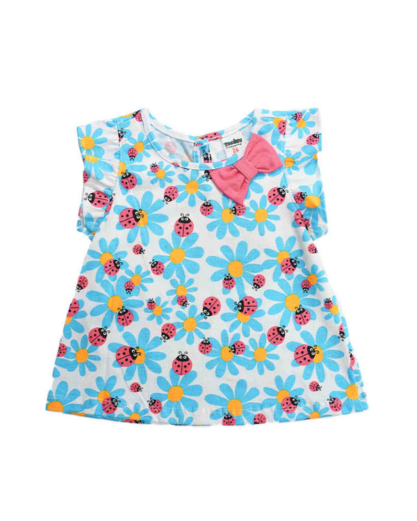 Blusa para recien nacida niña Mariquitas