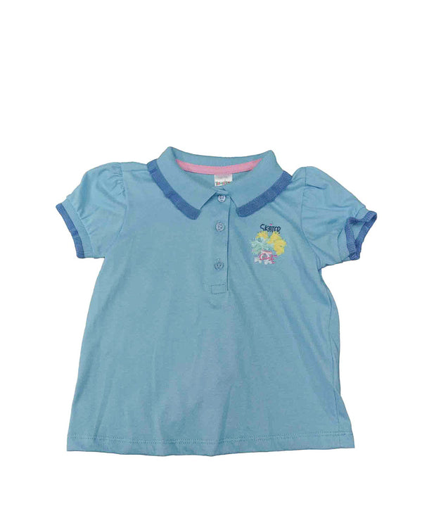 Blusa para recien nacida niña Azul Maya