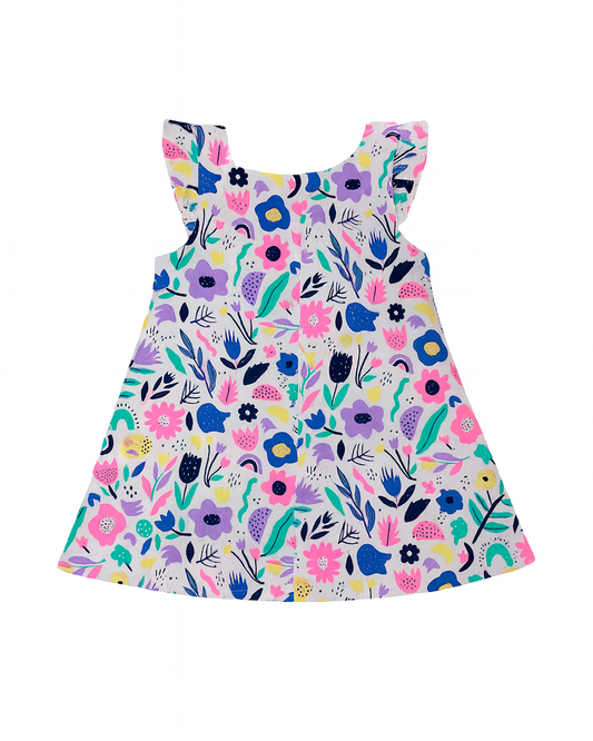 VESTIDO FLORES MULTICOLOR