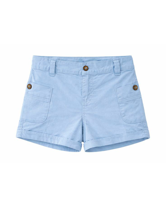 Short Infantil Azul Claro Tipo Cargo