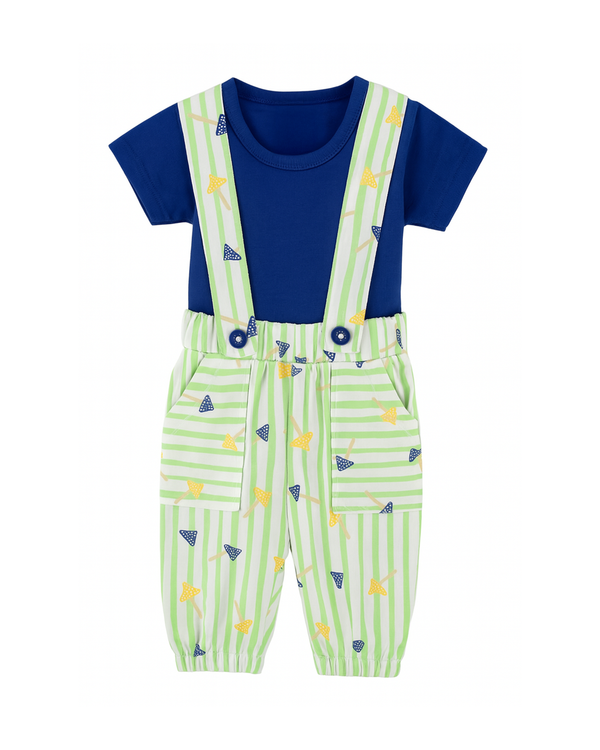 CONJUNTO PANTALON NIÑO RAYAS CESPED