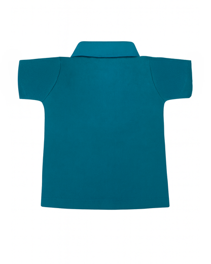Polo basico Para niño Turquesa