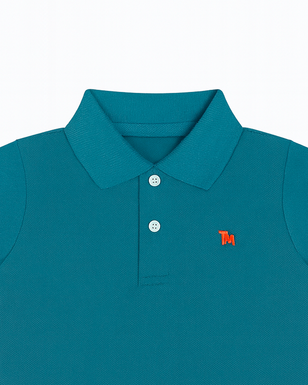 Polo basico Para niño Turquesa