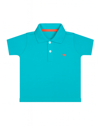Polo basico Para niño Azul