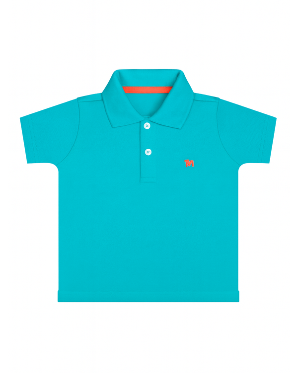 Polo básico para recien nacido niño Verde