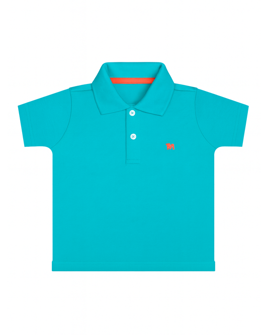Polo basico Para niño Azul