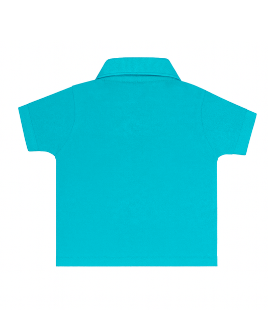 Polo basico Para niño Azul