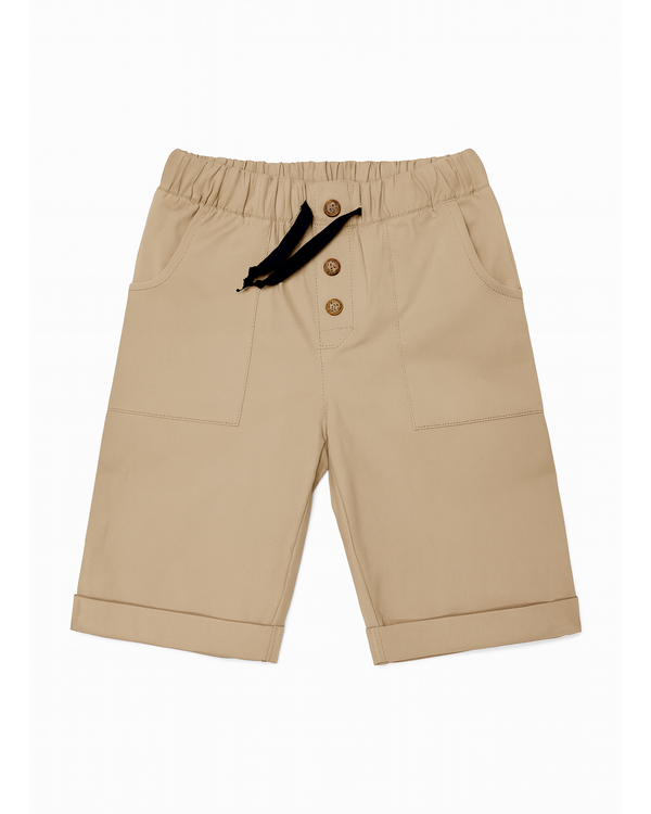 BERMUDA PRETINA CON HILADILLA NIÑO KAKI