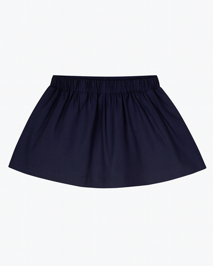 Falda azul marino básica