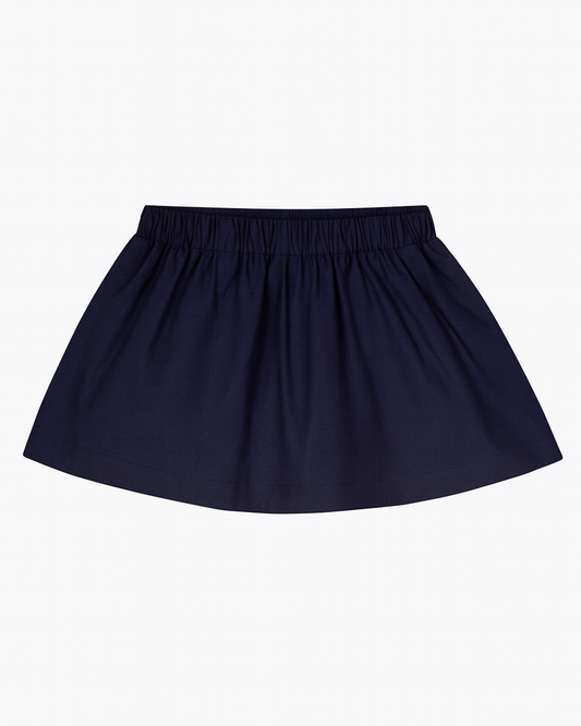 Falda azul marino básica
