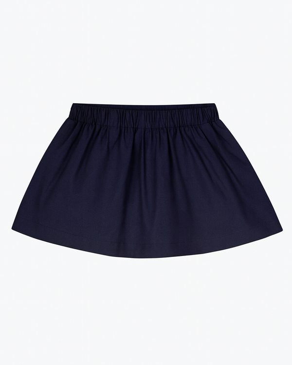 Falda azul marino básica