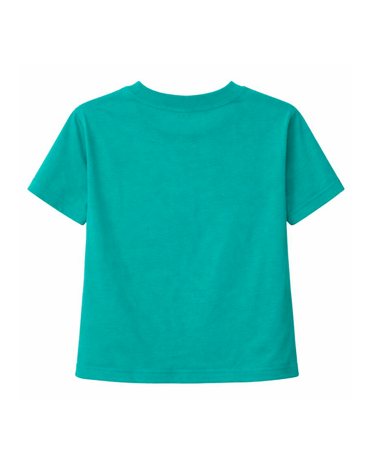 Camiseta Infantil Verde con Estampado Gráfico Colorido