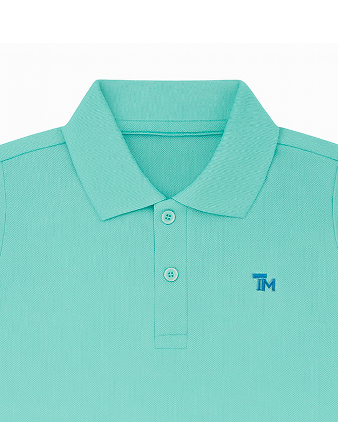 Polo básico para recien nacido niño Verde menta