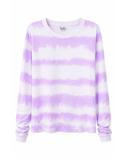Camiseta Manga Larga Tie-Dye Lila Infanti