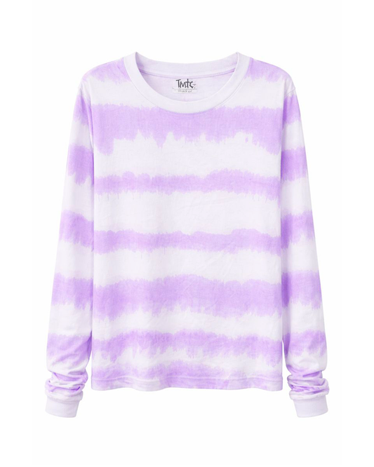 Camiseta Manga Larga Tie-Dye Lila Infanti