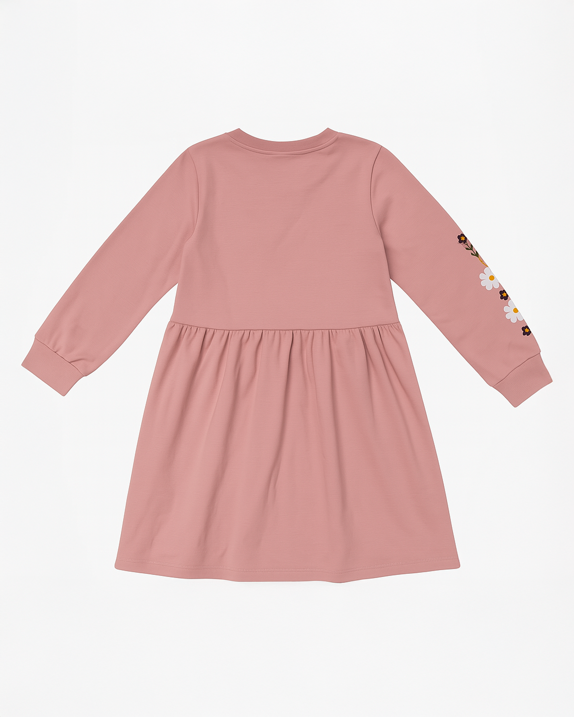 Vestido manga larga rosado