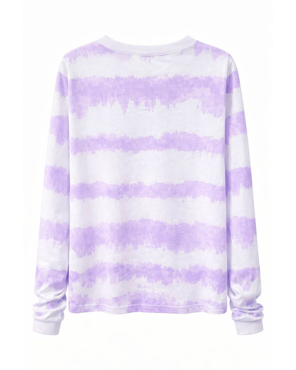 Camiseta Manga Larga Tie-Dye Lila Infanti
