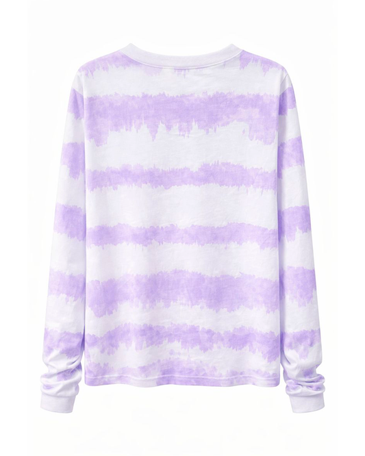 Camiseta Manga Larga Tie-Dye Lila Infanti
