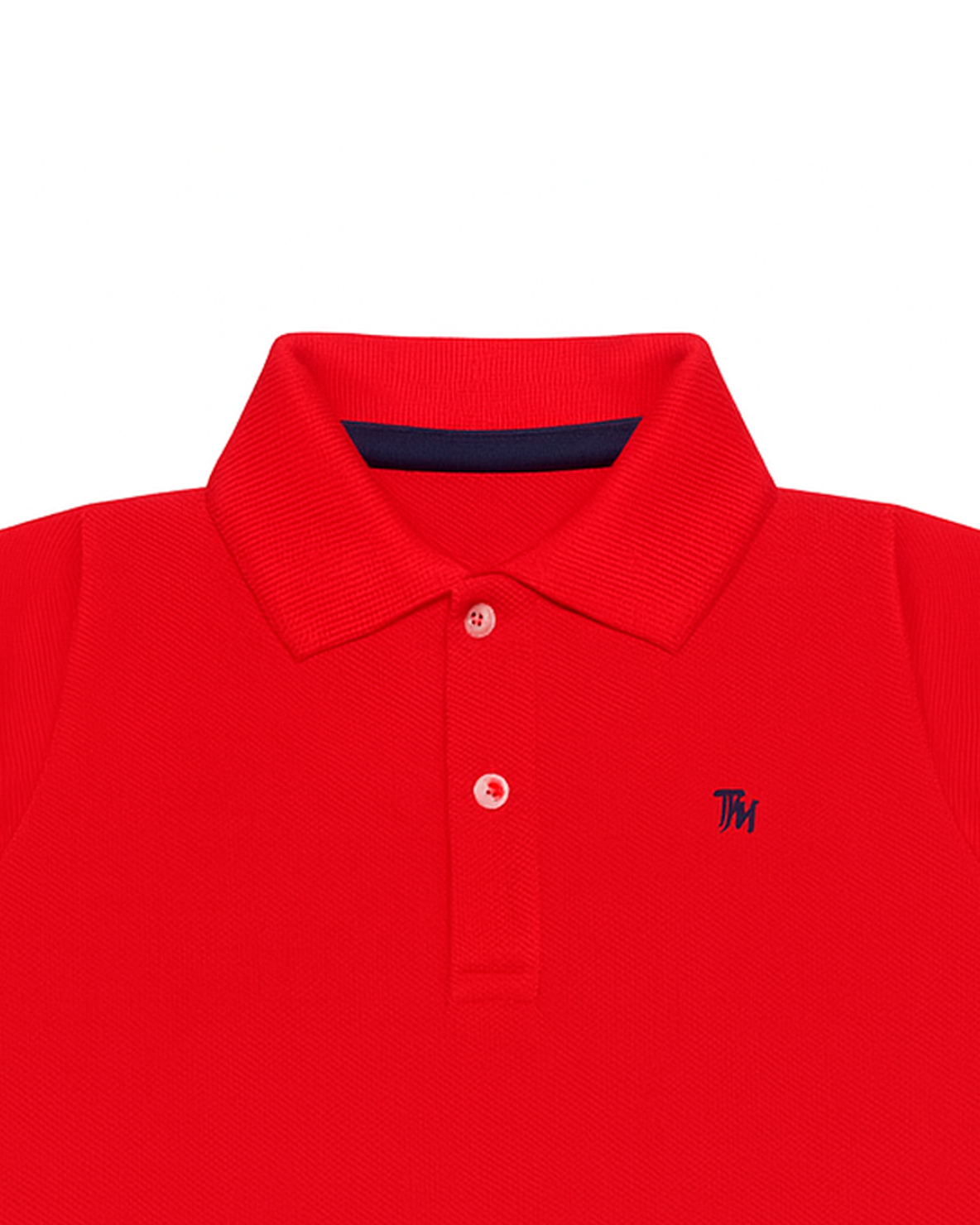 Polo básico para recien nacido niño Rojo