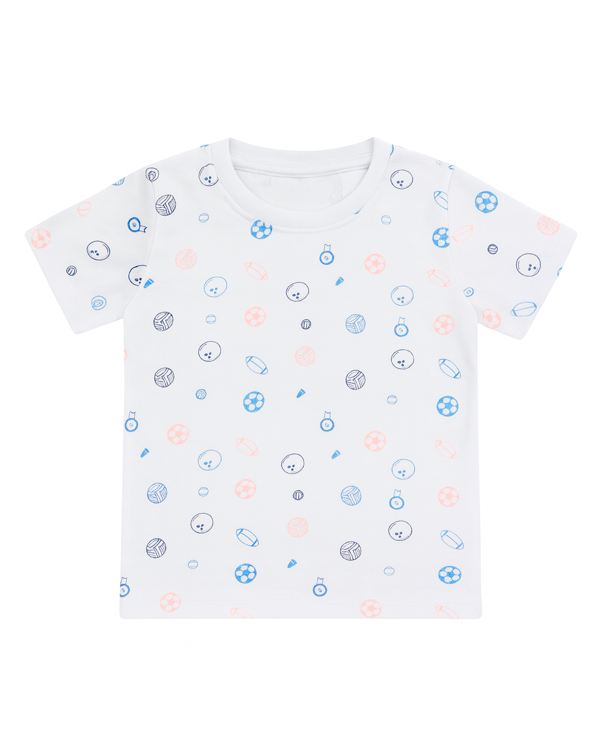 Camiseta Blanca Estampada Deportiva