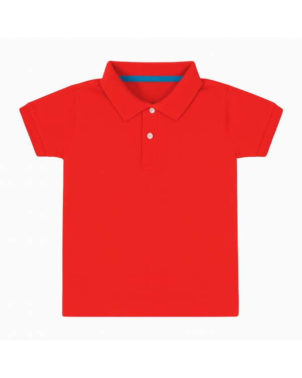 Polo básico para recien nacido niño Naranja
