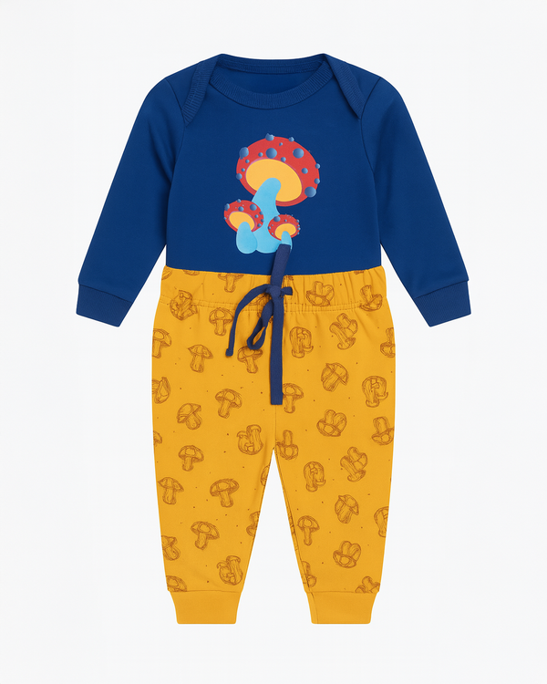 CONJUNTO JOGGER NIÑO CHAMPIÑON CANARIO