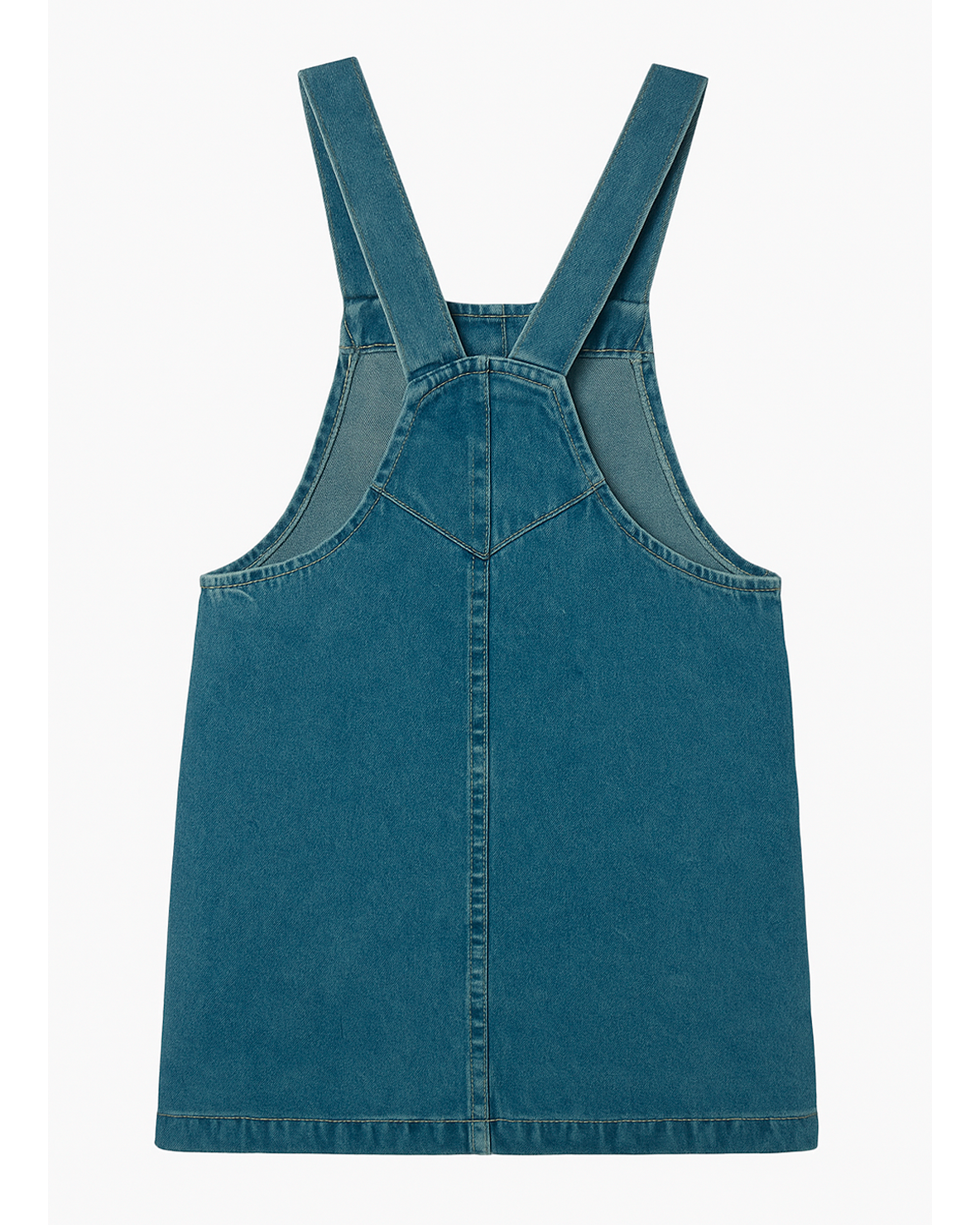 Jardinera Infantil Denim con Bordado de Sol