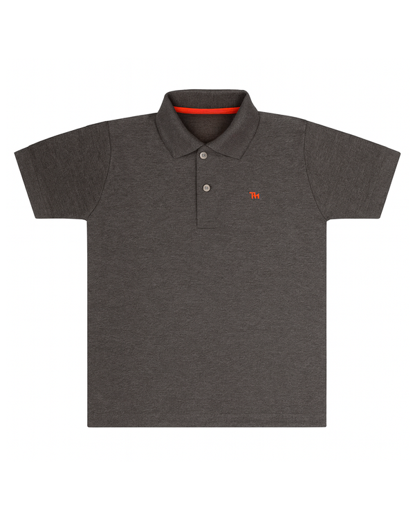 Polo basico Para niño Gris