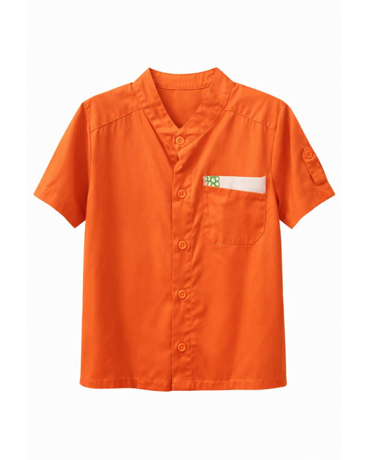 Camisa Infantil Naranja Tipo Mao
