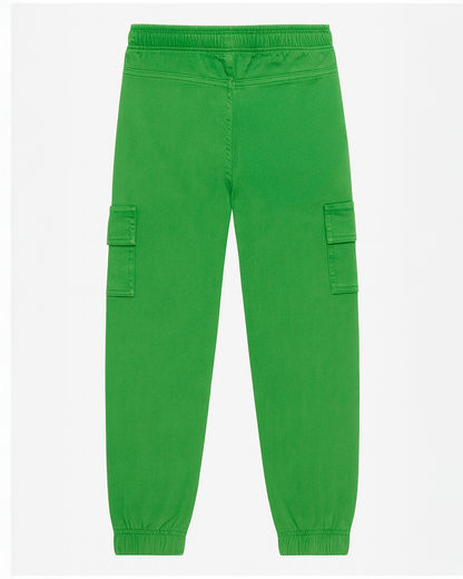 PANTALON BOLSILLO CARGO NIÑO OLIVA