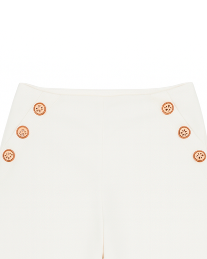 PANTALON BLANCO BEBÉ NIÑA