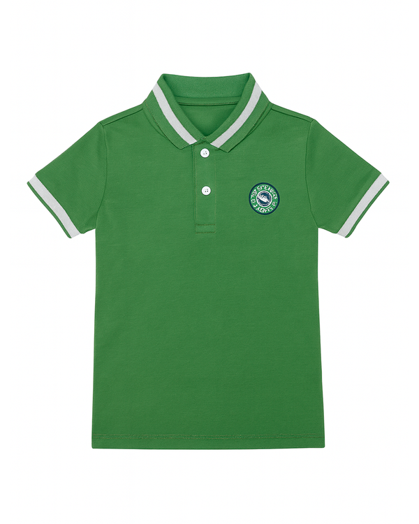 POLO MANGA CORTA NIÑO VERDE OLIVA