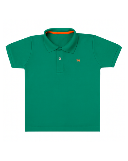Polo básico para recien nacido niño Verde