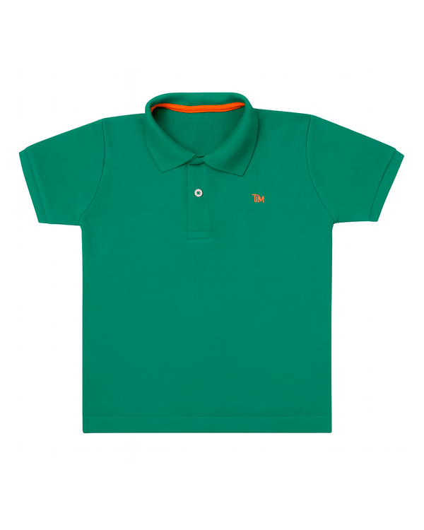 Polo básico para recien nacido niño Verde