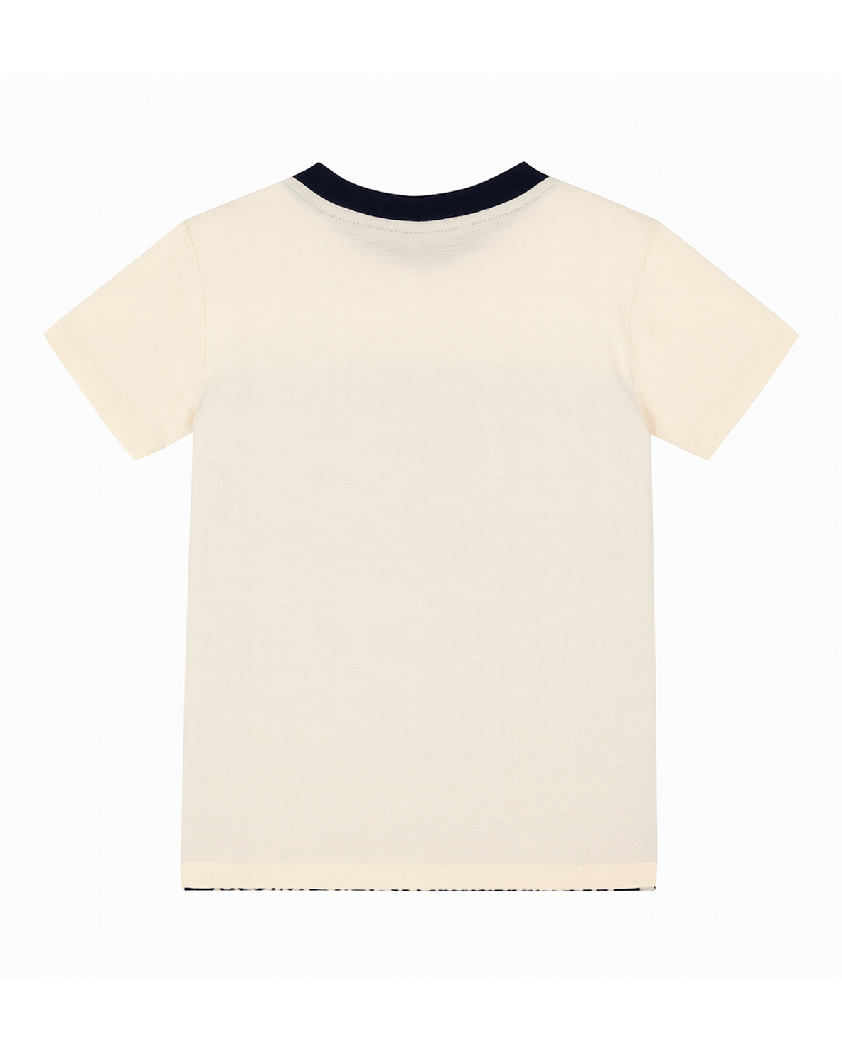 Camiseta Bicolor con Estampado “Wild Life Expedition”