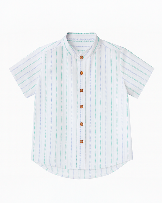 CAMISA MANGA CORTA NIÑO LINEAS