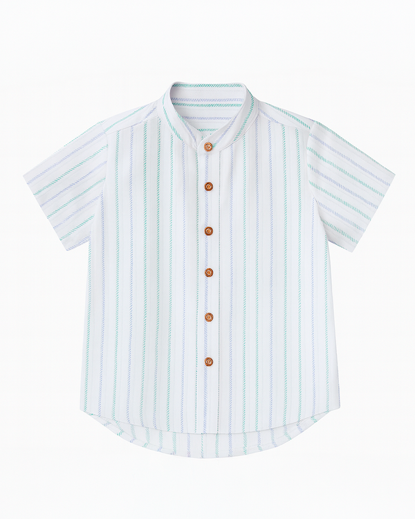 CAMISA MANGA CORTA NIÑO LINEAS