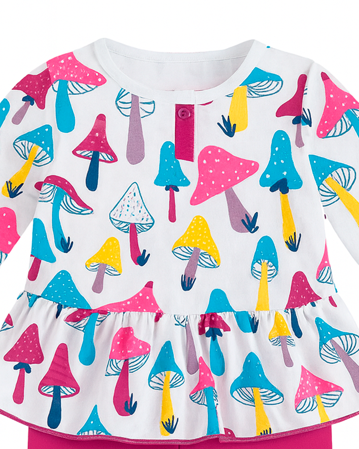 Conjunto de Blusa y Leggings con Estampado de Hongos