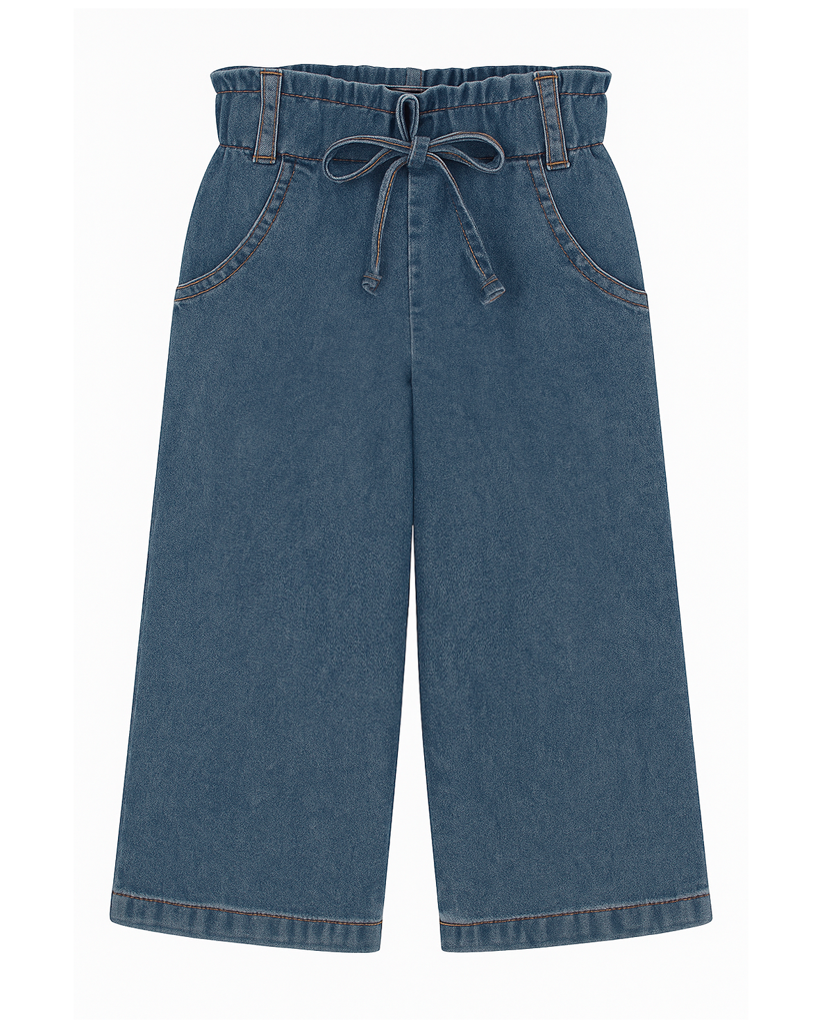 Pantalón Culotte Infantil Denim con Cordón