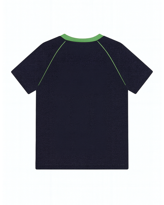 Camiseta Negra Estampada “And The Adventure Begins”