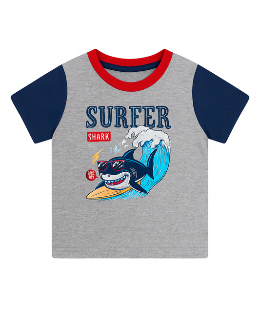 T-SHIRT SUFER SHARK