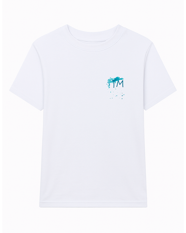 Camiseta Infantil Blanca con Estampado Urbano “TM”
