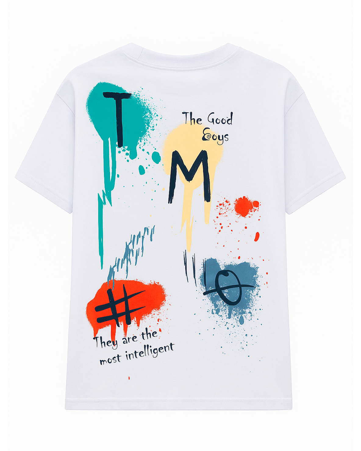 Camiseta Infantil Blanca con Estampado Urbano “TM”