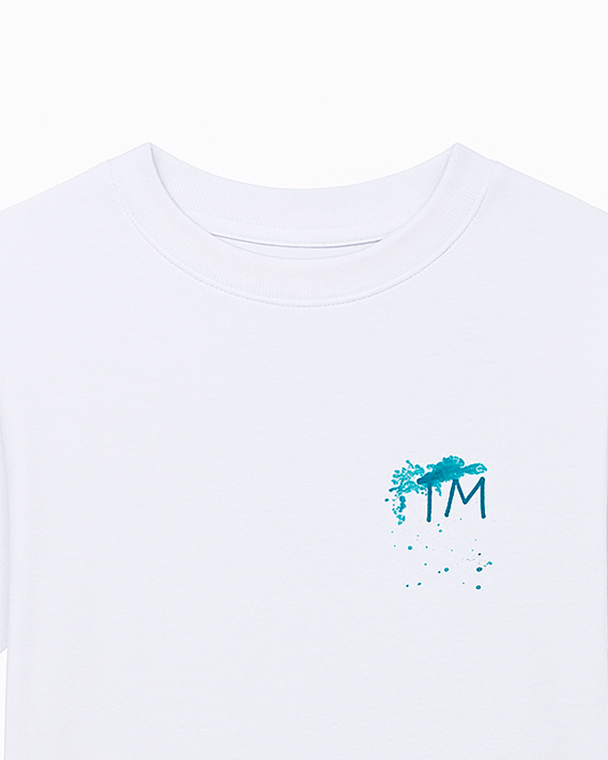 Camiseta Infantil Blanca con Estampado Urbano “TM”