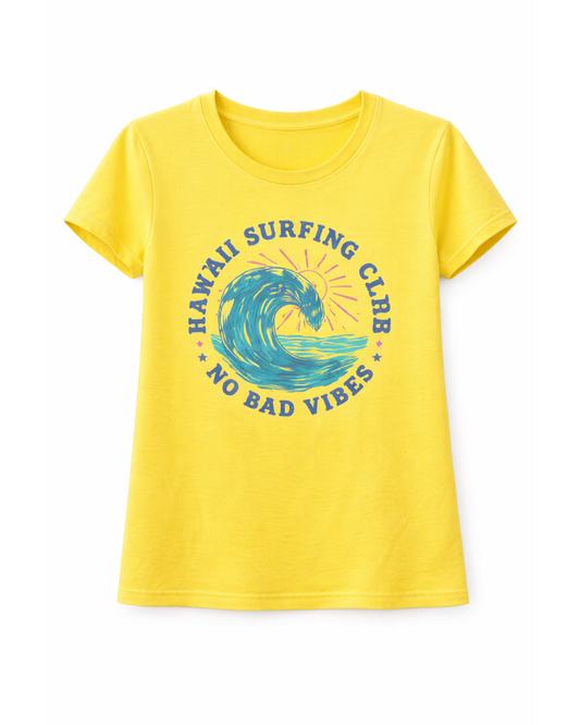 Blusa basica para niña Amarilla