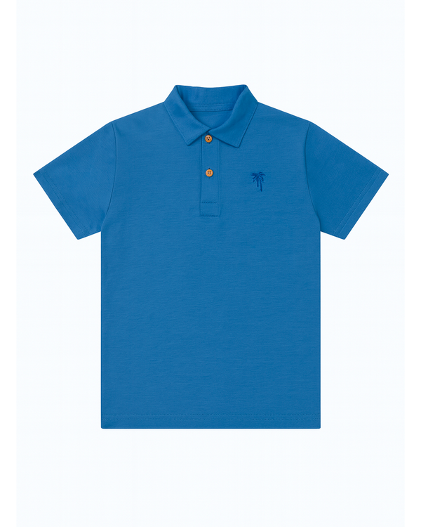 POLO MANGA CORTA AZUL REY